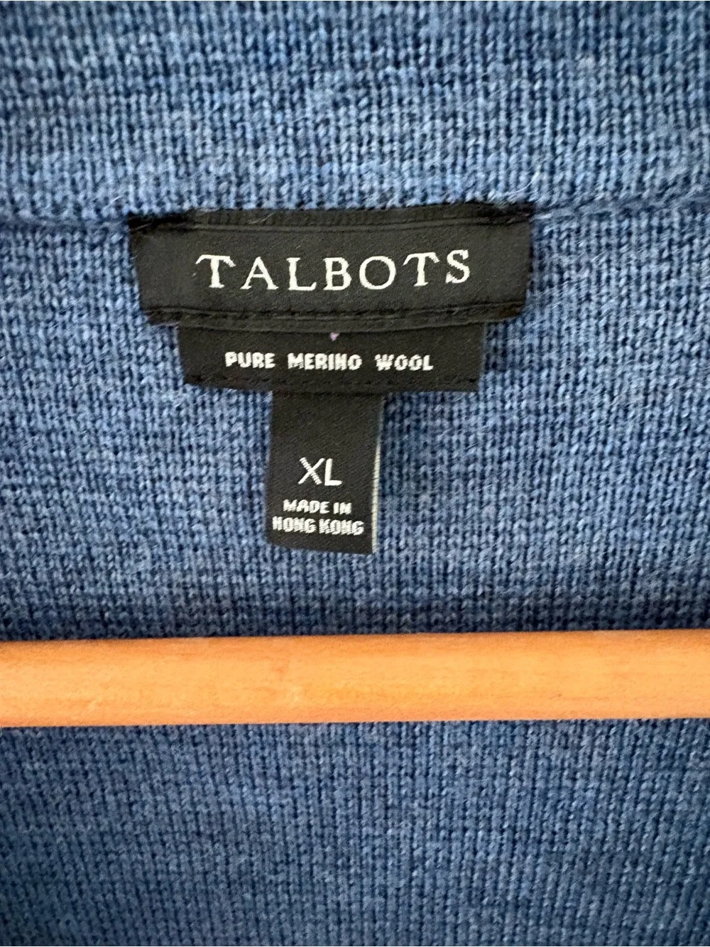 Talbots 100% Merino Wool Sweater Blazer Jacket. Size XL.